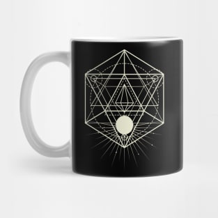 Metatron's Cube Magical Sunrise Festival Mug